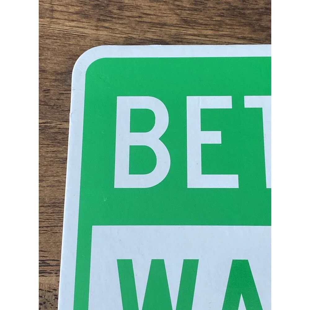 Funny Christmas Humor Parking Sign Cardboard 8.5”x 12.5” Reversible 2 Sided
